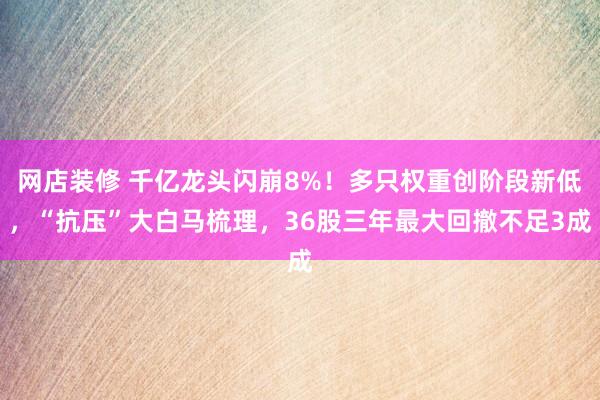 网店装修 千亿龙头闪崩8%！多只权重创阶段新低，“抗压”大白马梳理，36股三年最大回撤不足3成